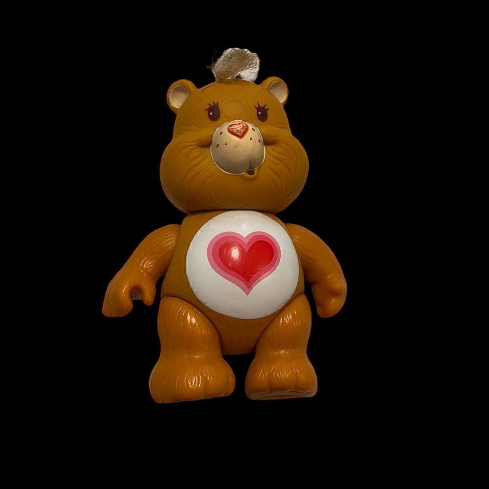 Vintage 80’s Care Bears Tenderheart Bear Posable Figurine.